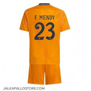 Real Madrid Ferland Mendy #23 Vieraspaita Lapsille 2024-25 Lyhythihainen (+ shortsit)